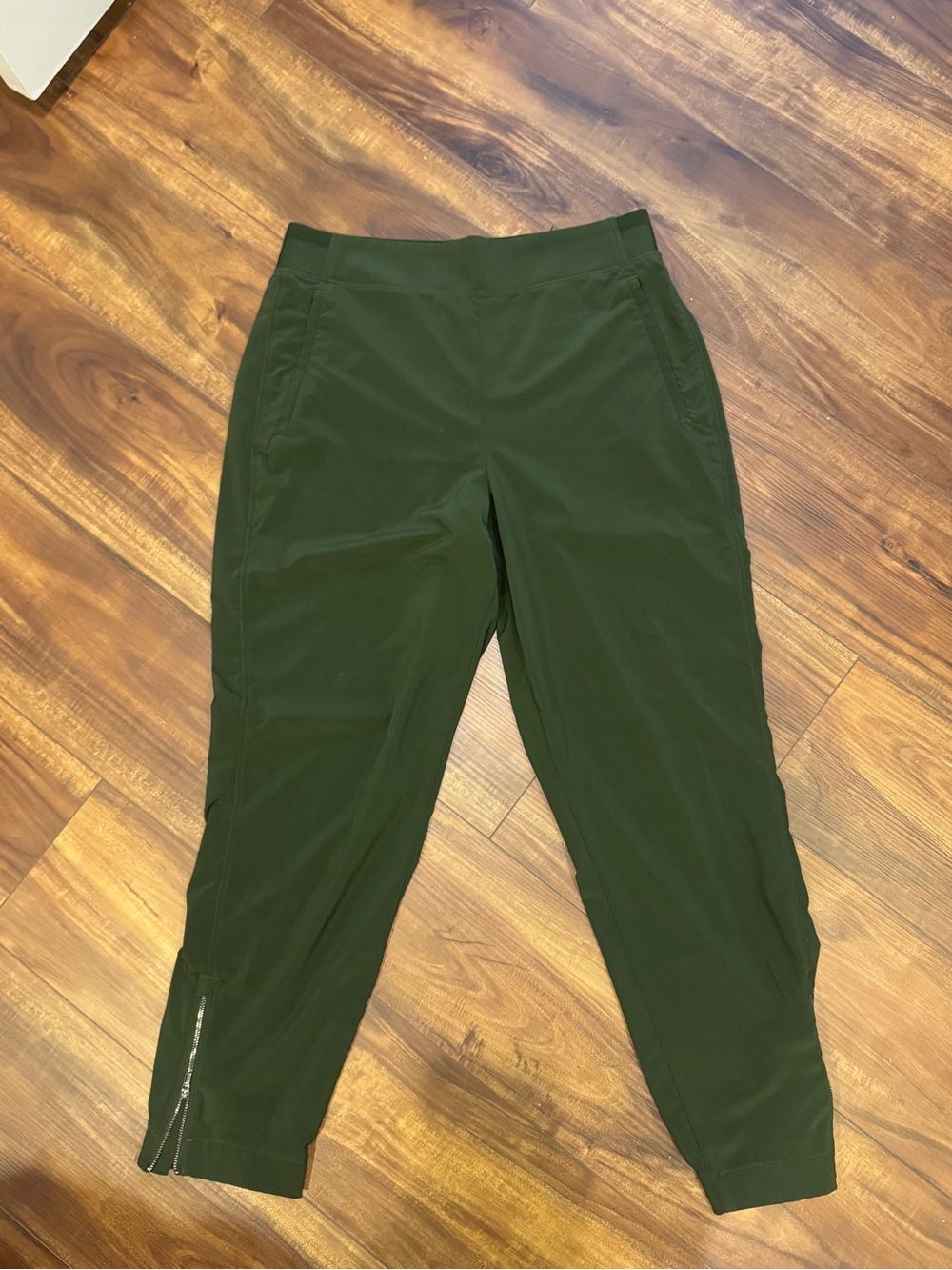 Athleta Dark Green Pull-On Track Joggers